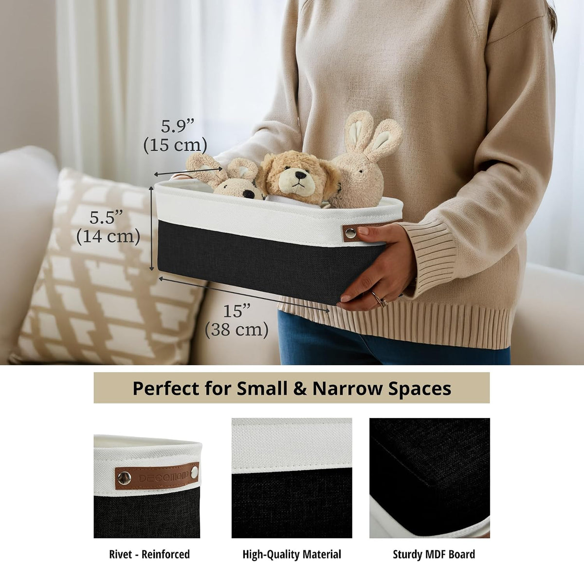 Small Storage Basket, Closet Storage Bins