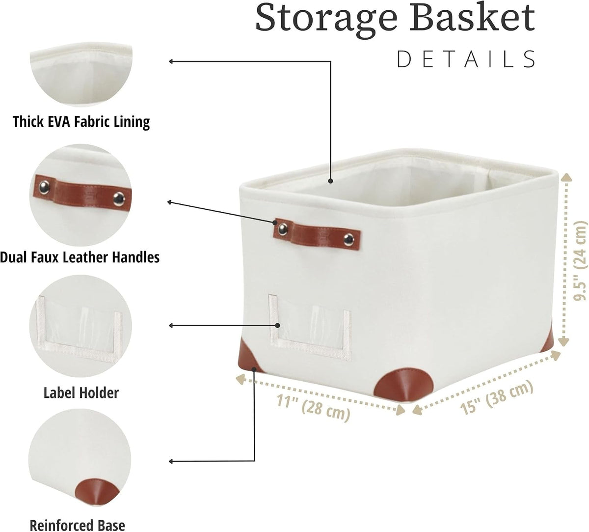 Small Storage Basket, Closet Storage Bins