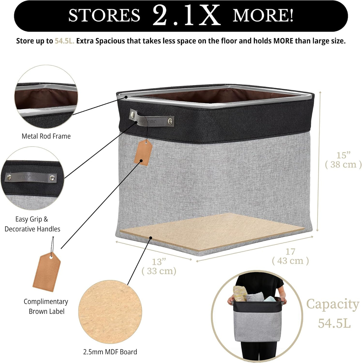 Small Storage Basket, Closet Storage Bins