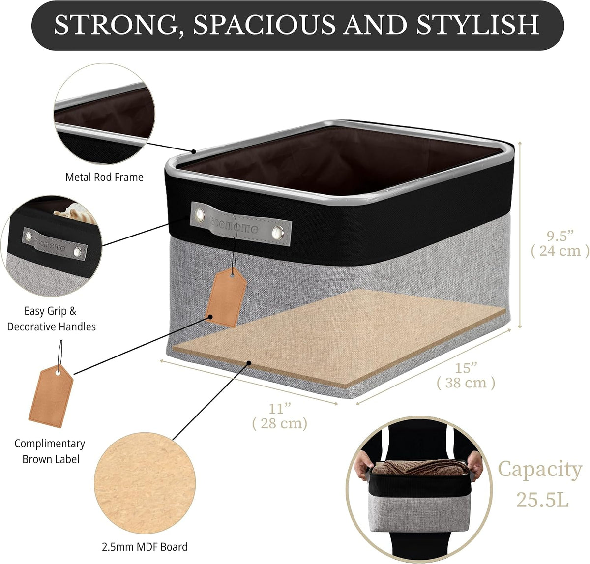 Small Storage Basket, Closet Storage Bins