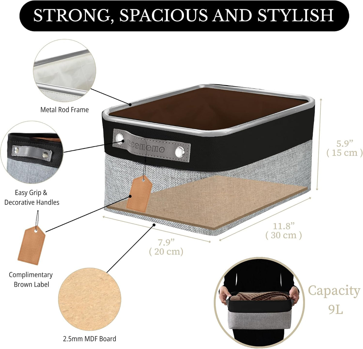 Small Storage Basket, Closet Storage Bins