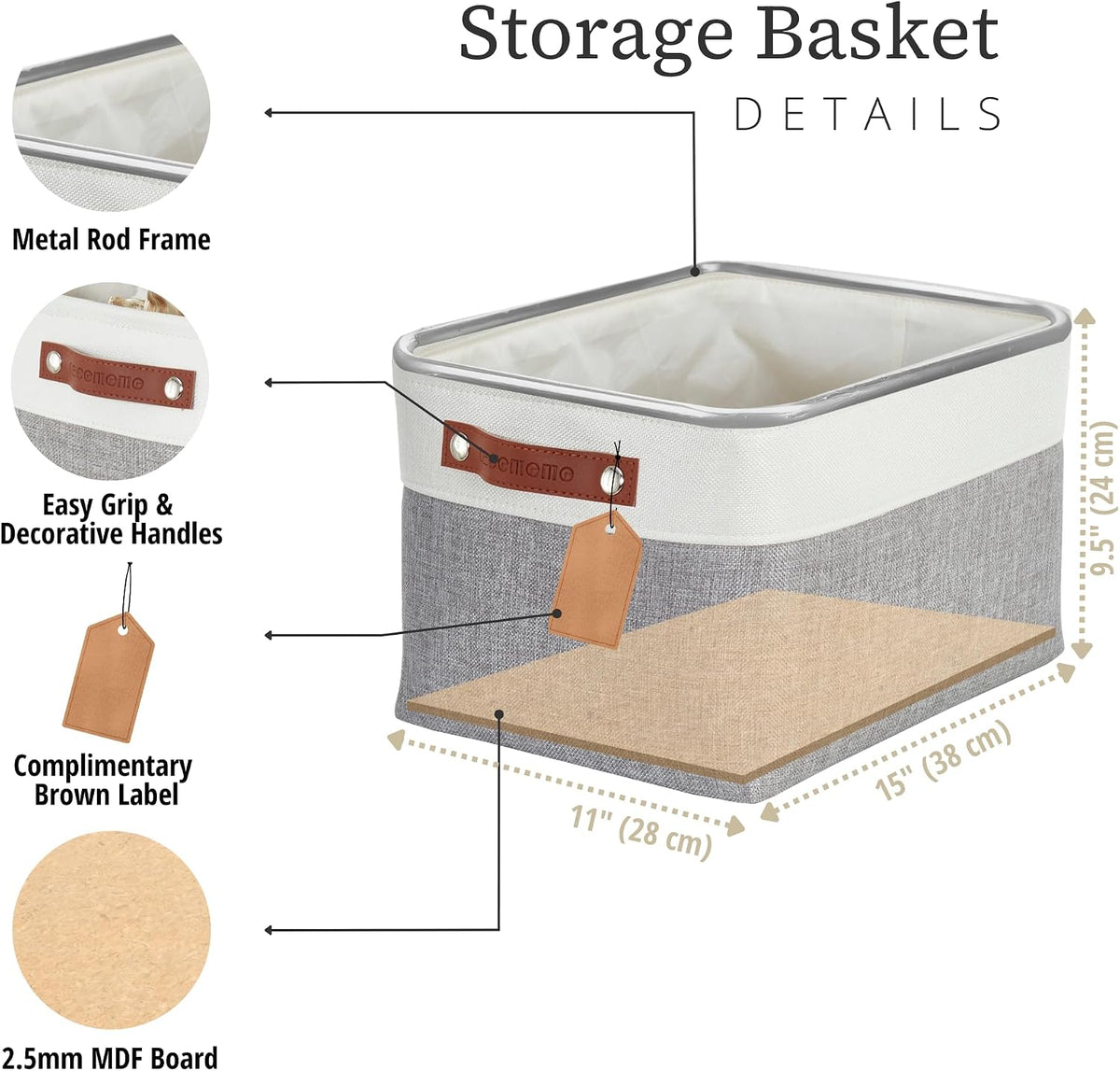 Small Storage Basket, Closet Storage Bins