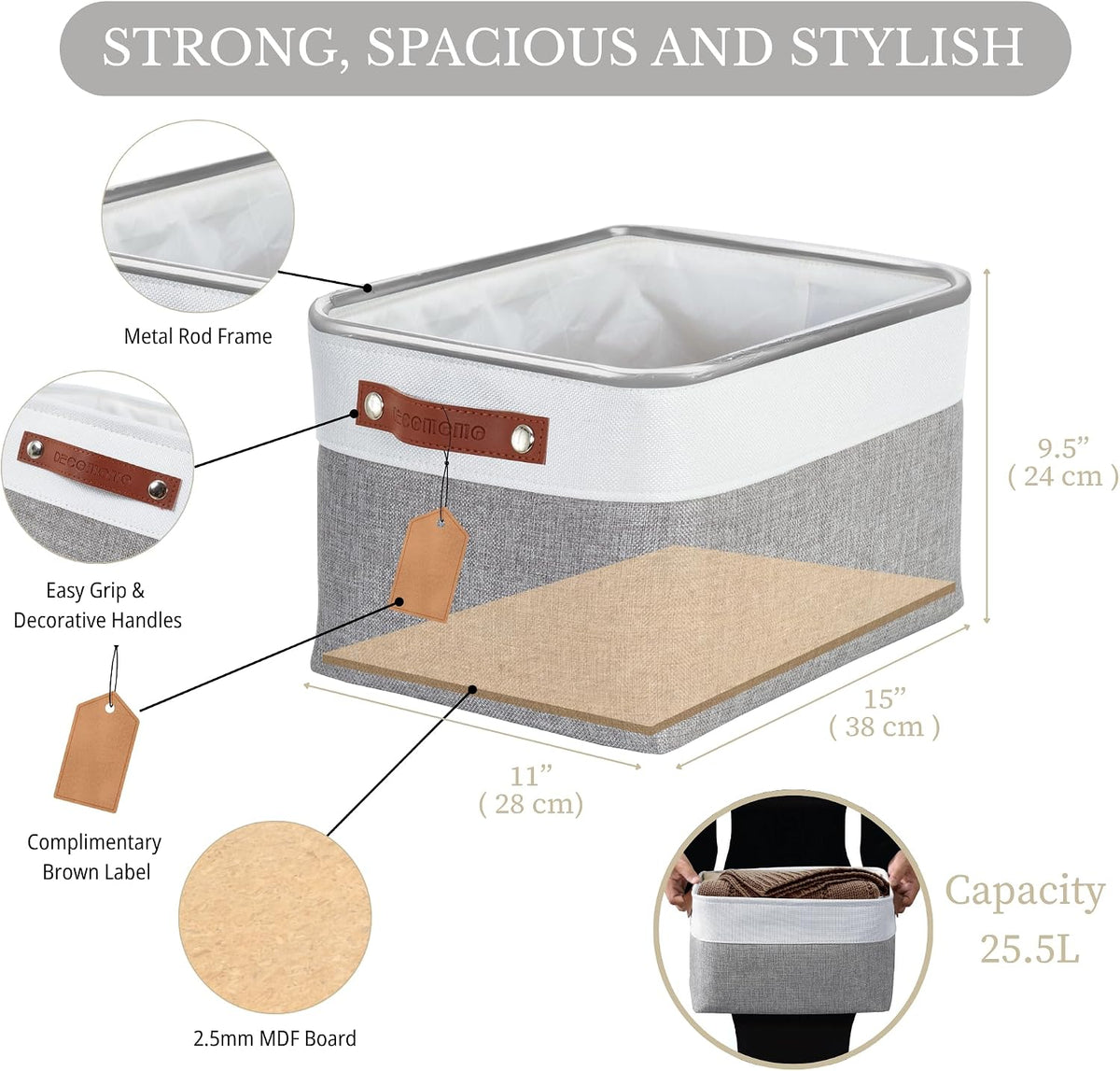 Small Storage Basket, Closet Storage Bins