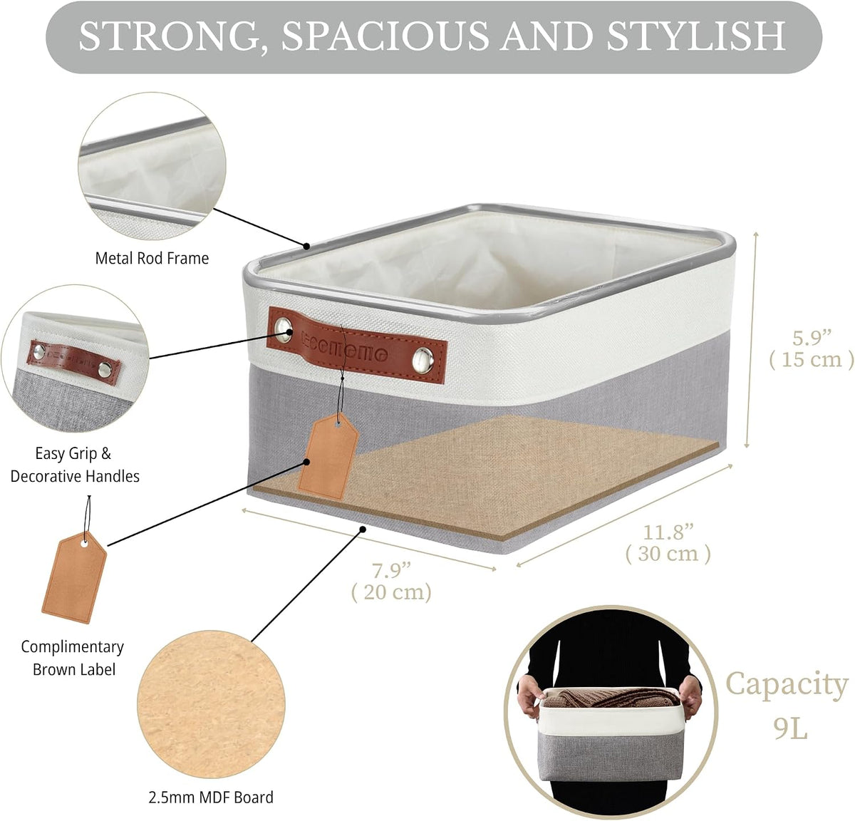 Small Storage Basket, Closet Storage Bins