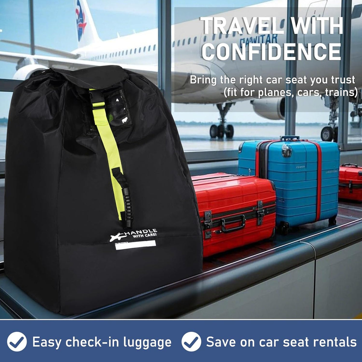 Car Seat Travel Bag for Airplane