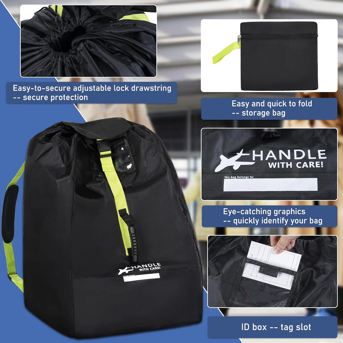 Car Seat Travel Bag for Airplane