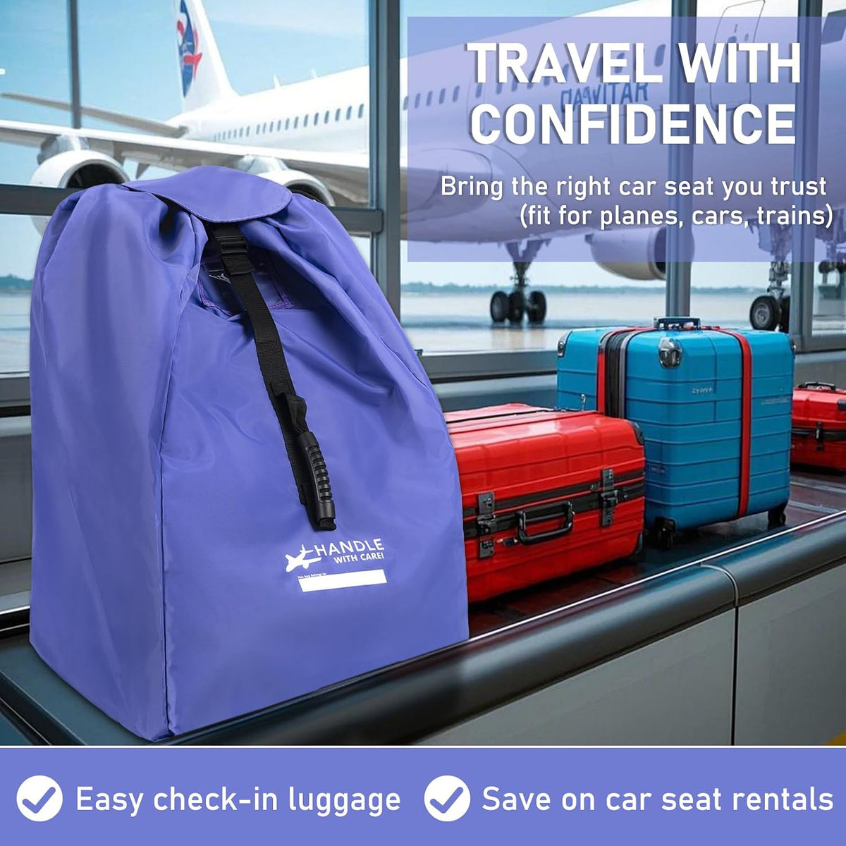 Car Seat Travel Bag for Airplane