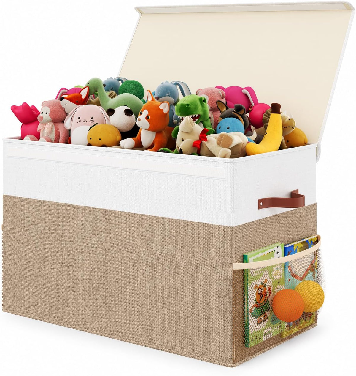 Large Toy Storage Box with Lid, Toy Chest Organizer Bin for Kids