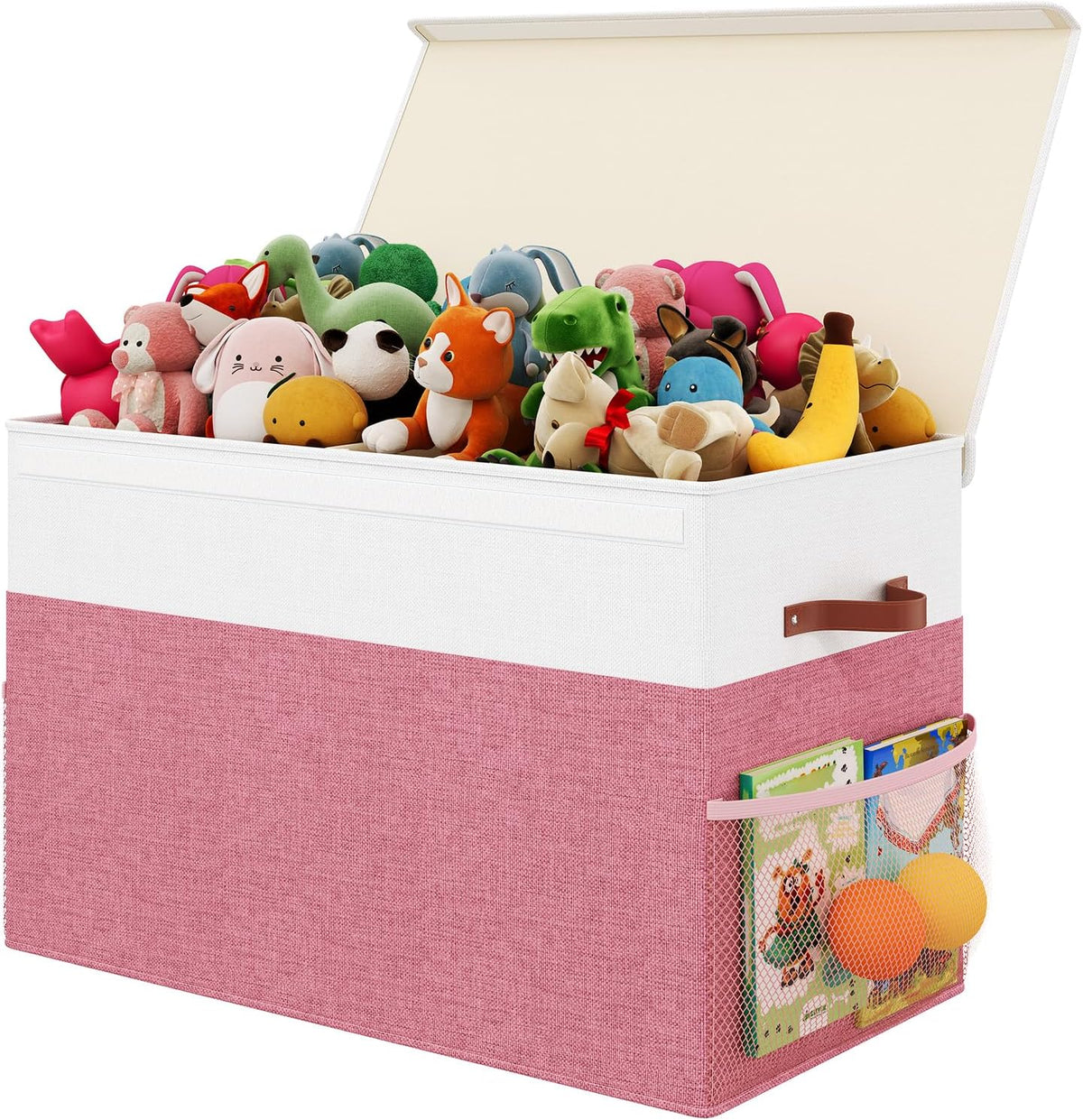 Large Toy Storage Box with Lid, Toy Chest Organizer Bin for Kids