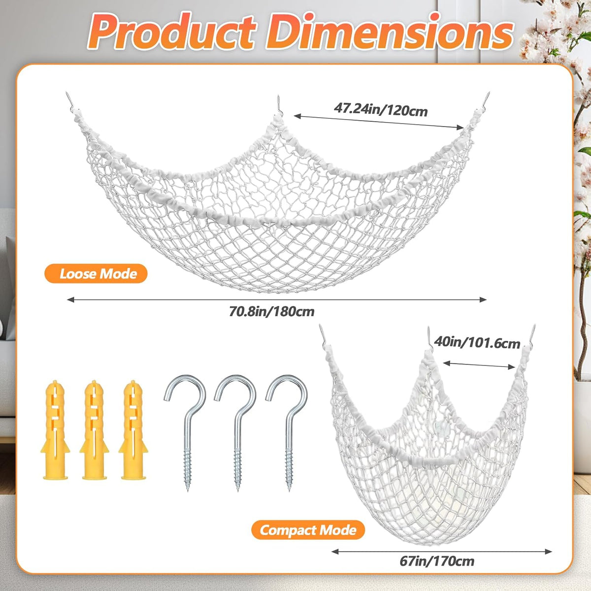 Stuffed Animal Hammock Corner Large Stuffed Animal Net