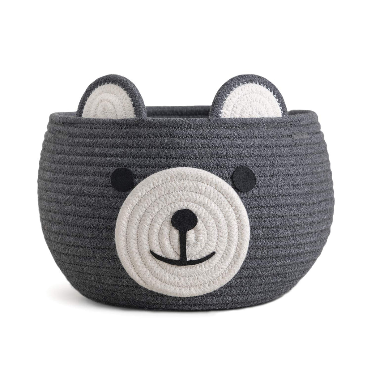 Baby Basket for Gifts Empty, Cute Bear Design, Light Brown