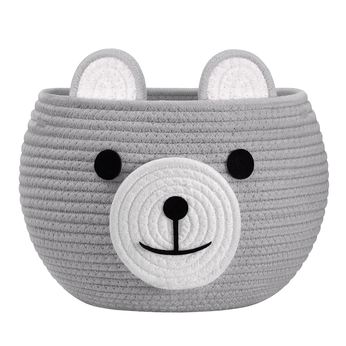 Baby Basket for Gifts Empty, Cute Bear Design, Light Brown