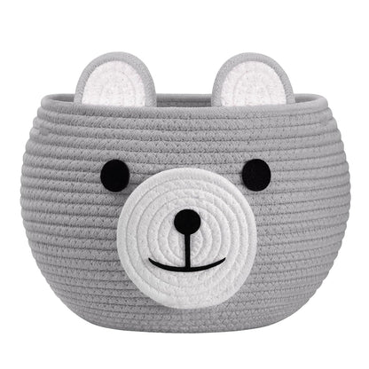 Baby Basket for Gifts Empty, Cute Bear Design, Light Brown