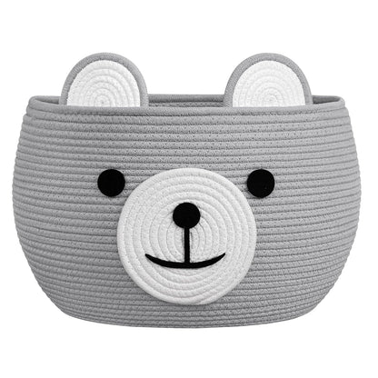 Baby Basket for Gifts Empty, Cute Bear Design, Light Brown