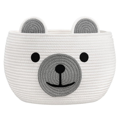 Baby Basket for Gifts Empty, Cute Bear Design, Light Brown