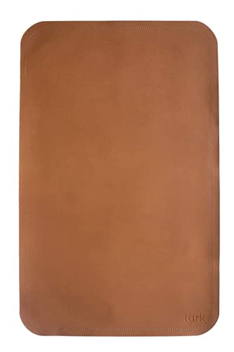 Vegan Leather Baby Changing Mat - Waterproof Wipeable Portable Diaper Pad - Foldable for Travel (14 x 22 in) - Brown