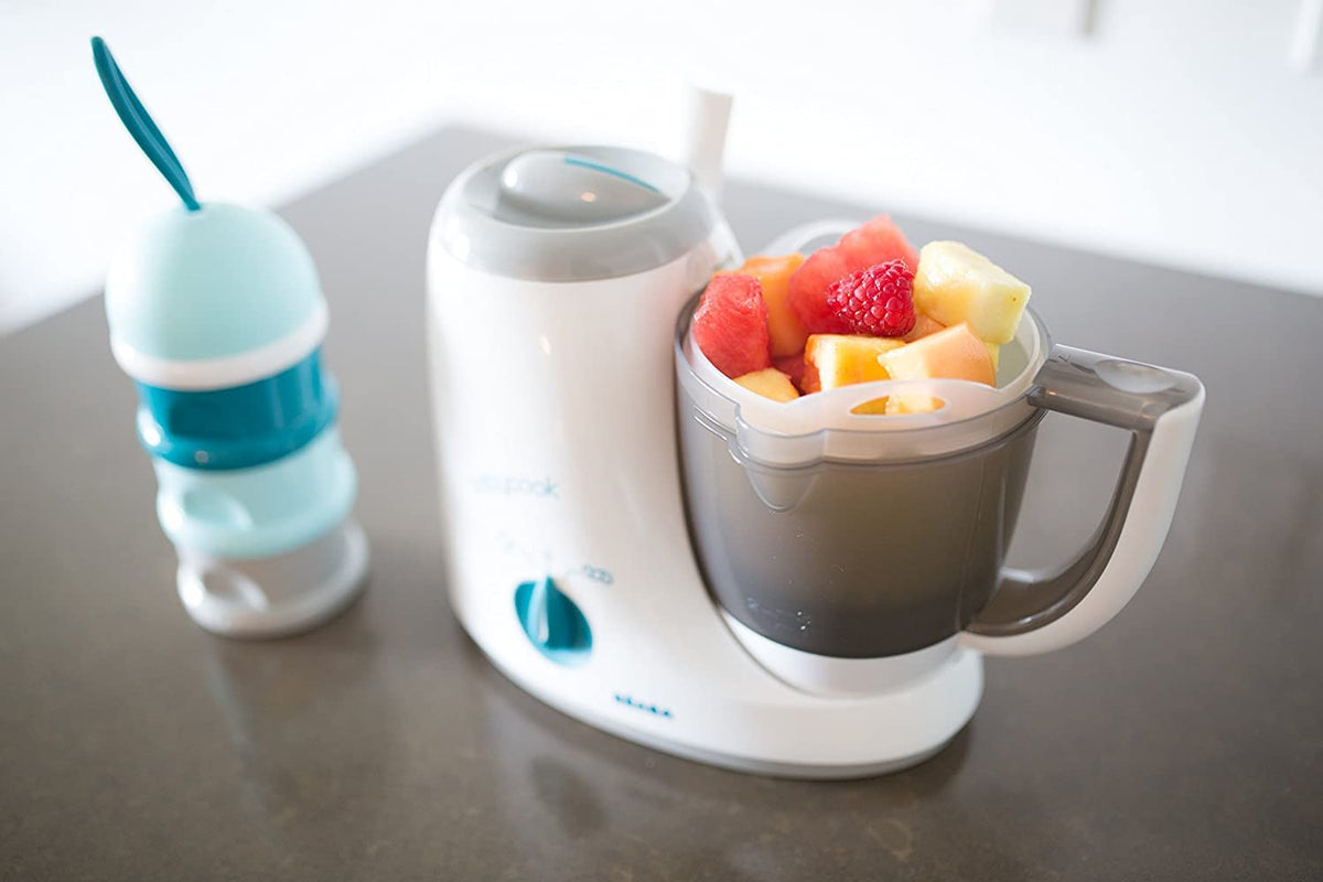 BEABA Babycook Original, 5-in-1 Baby Food Maker: Steam Cook, Blend, Reheat, Defrost, Strerilize. Large 27 oz capacity, The Global Leader in Baby Food Processors