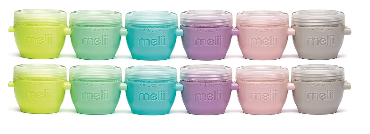 Snap & Go Baby Food Storage Containers | 8 Pack 4 oz, Stackable Freezer Containers with Airtight Lids, BPA-Free, Microwave Safe, Reusable Snack Cups for Meal Prep & On-the-Go