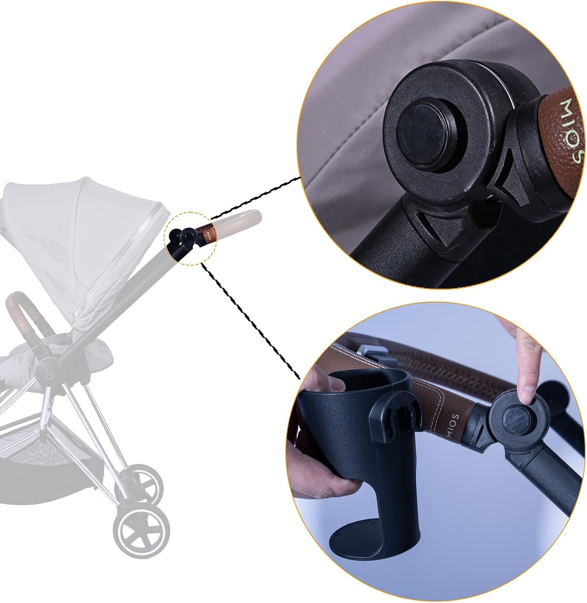 Stroller Cup Holder fits Cybex Stroller