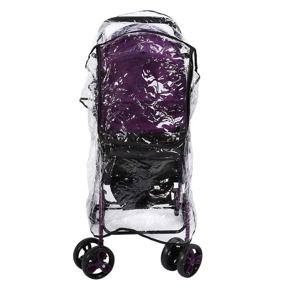 Baby Stroller Cover PVC Universal Baby Stroller Rain Cover Dust Wind Pram Accessory 21.7 x 29.5 x 15.7inch