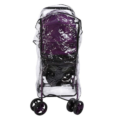 Baby Stroller Cover PVC Universal Baby Stroller Rain Cover Dust Wind Pram Accessory 21.7 x 29.5 x 15.7inch