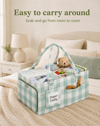 Baby Diaper Caddy Organizer for Diapers and Newborn Essentials