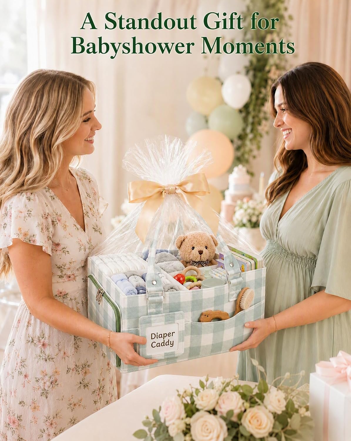 Baby Diaper Caddy Organizer for Diapers and Newborn Essentials