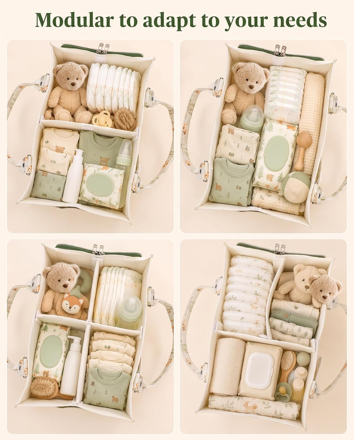 Baby Diaper Caddy Organizer for Diapers and Newborn Essentials