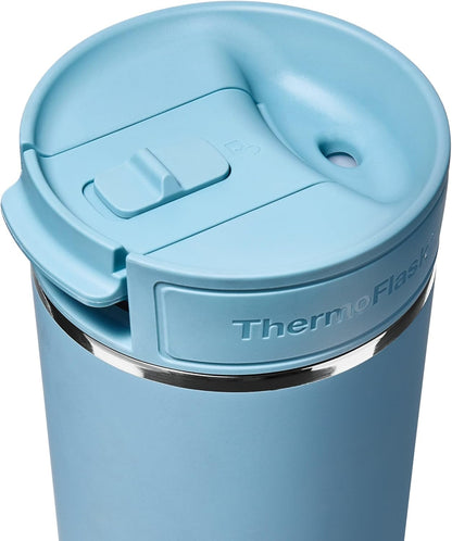 Stainless Steel Travel Coffee Tumbler with Sip-N-Lok Auto-Seal Lid (16 oz, Sage Green) - Leakproof Insulated Mug for Coffee & Tea