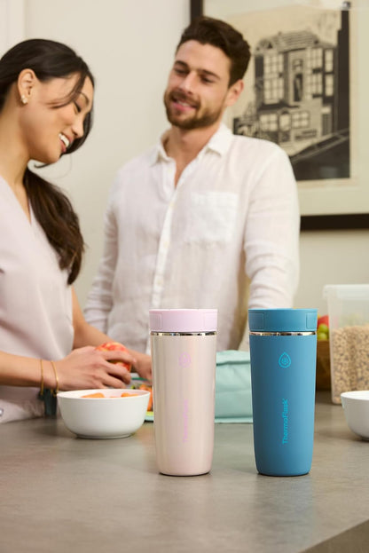 Stainless Steel Travel Coffee Tumbler with Sip-N-Lok Auto-Seal Lid (16 oz, Sage Green) - Leakproof Insulated Mug for Coffee & Tea