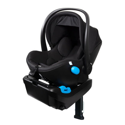 Liing Infant Car Seat with Adjustable Load Leg, Compact, Lightweight Design, 7 Recline Positions, Easy-to-Use Rigid Latch, and Flame Retardant-Free (Railroad Ziip)