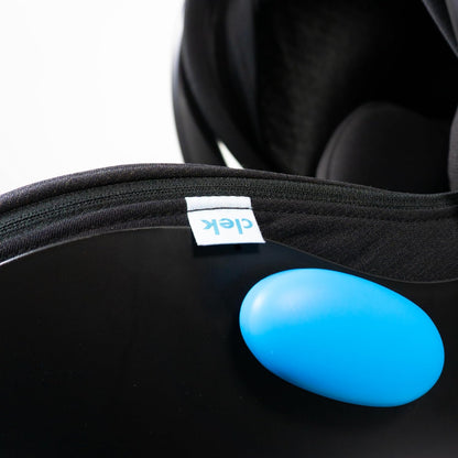 Liing Infant Car Seat with Adjustable Load Leg, Compact, Lightweight Design, 7 Recline Positions, Easy-to-Use Rigid Latch, and Flame Retardant-Free (Railroad Ziip)