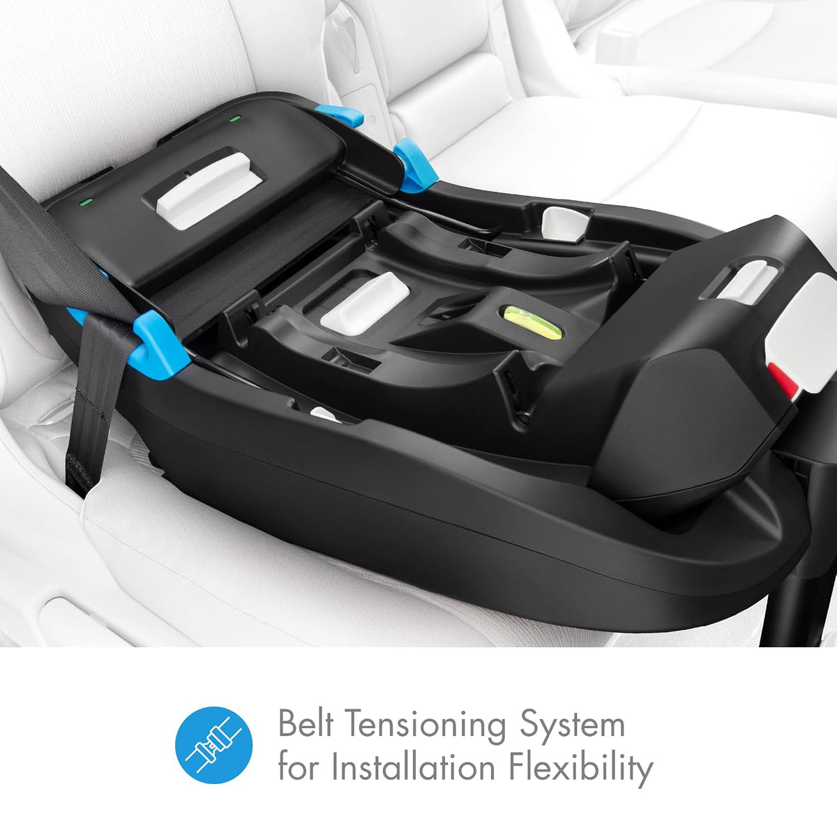 Liing Infant Car Seat with Adjustable Load Leg, Compact, Lightweight Design, 7 Recline Positions, Easy-to-Use Rigid Latch, and Flame Retardant-Free (Railroad Ziip)