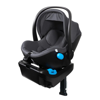 Liing Infant Car Seat with Adjustable Load Leg, Compact, Lightweight Design, 7 Recline Positions, Easy-to-Use Rigid Latch, and Flame Retardant-Free (Railroad Ziip)