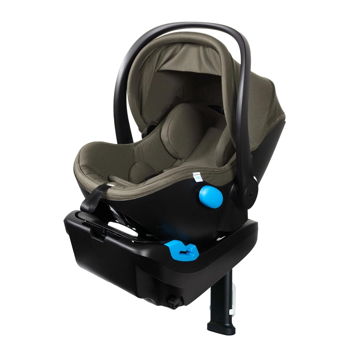 Liing Infant Car Seat with Adjustable Load Leg, Compact, Lightweight Design, 7 Recline Positions, Easy-to-Use Rigid Latch, and Flame Retardant-Free (Railroad Ziip)