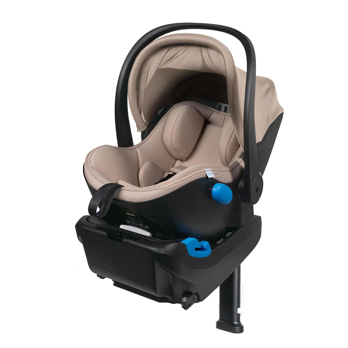 Liing Infant Car Seat with Adjustable Load Leg, Compact, Lightweight Design, 7 Recline Positions, Easy-to-Use Rigid Latch, and Flame Retardant-Free (Railroad Ziip)
