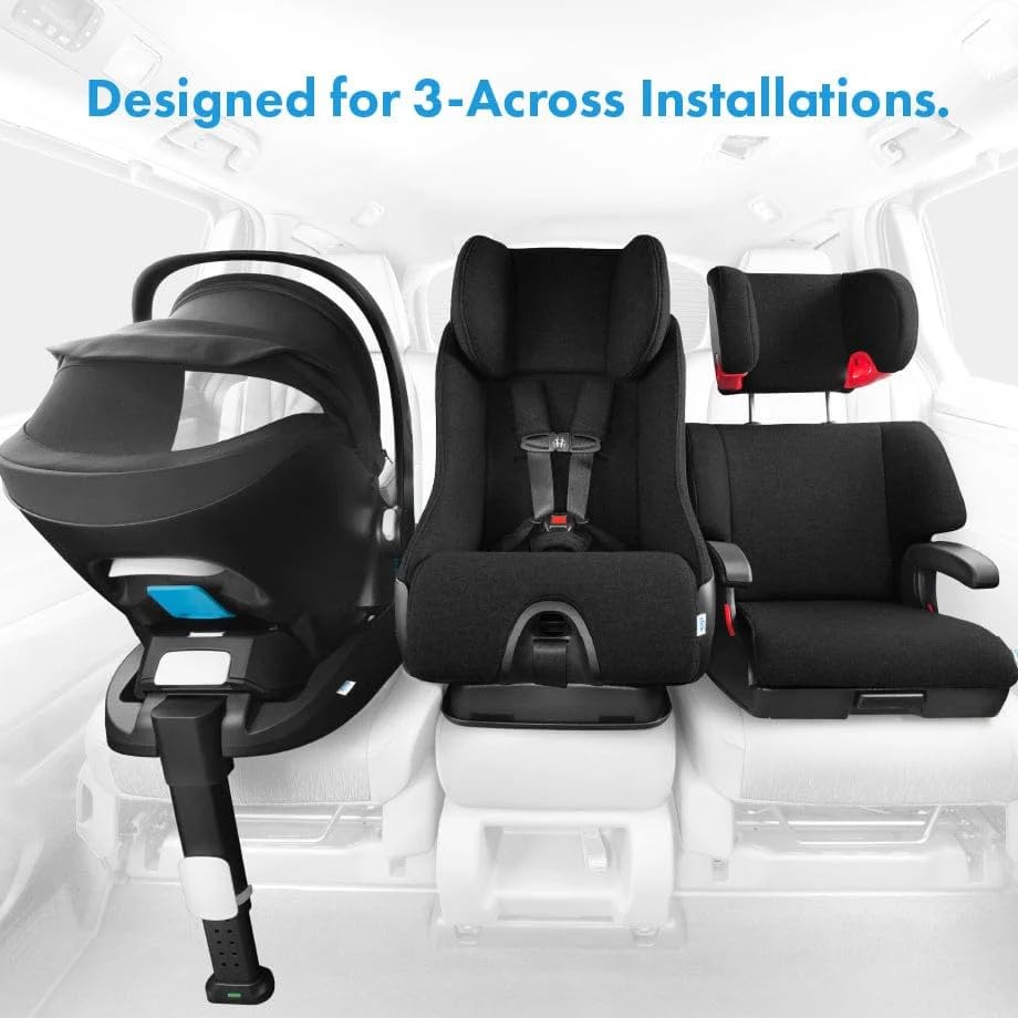Liing Infant Car Seat with Adjustable Load Leg, Compact, Lightweight Design, 7 Recline Positions, Easy-to-Use Rigid Latch, and Flame Retardant-Free (Railroad Ziip)