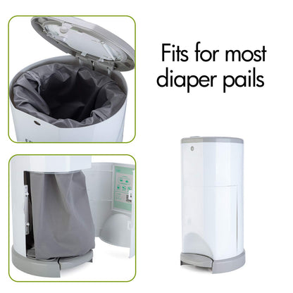 3 Pack Pail Liner for Cloth Diaper, Gray+Gray Arrows+Black Arrows