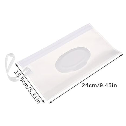 Baby Wipe Case Travel Holder Keeps Wipes Moist Set of Wet Wipes Holders Cases Portable Travel On The Go Refillable Dispenser Container Diaper Wipe Holders