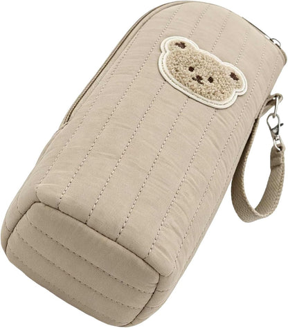 Insulated Bottle Carrier Foldable Cloth Thermal Bag for On-the-go