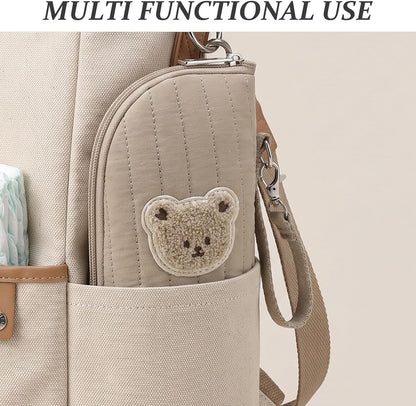 Insulated Bottle Carrier Foldable Cloth Thermal Bag for On-the-go