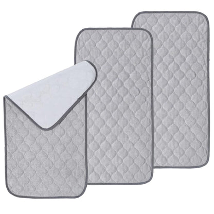 3PCS Waterproof Changing Pad Liners 27x14 Reusable Portable Diaper Changing Mat Machine Washable
