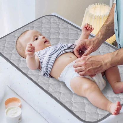 3PCS Waterproof Changing Pad Liners 27x14 Reusable Portable Diaper Changing Mat Machine Washable