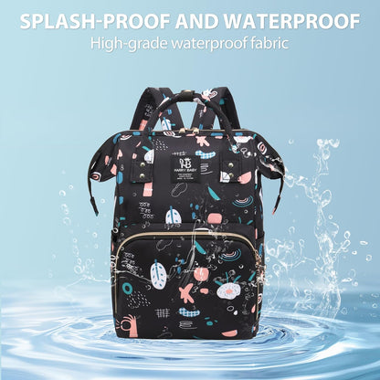 Diaper Bag Backpack for Moms Baby Essentials Travel Tote Nappy Changing Bag with Insulated Pockets,Multi-Waterproof Backpack (Blue)