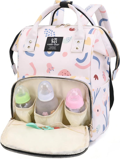 Diaper Bag Backpack for Moms Baby Essentials Travel Tote Nappy Changing Bag with Insulated Pockets,Multi-Waterproof Backpack (Blue)