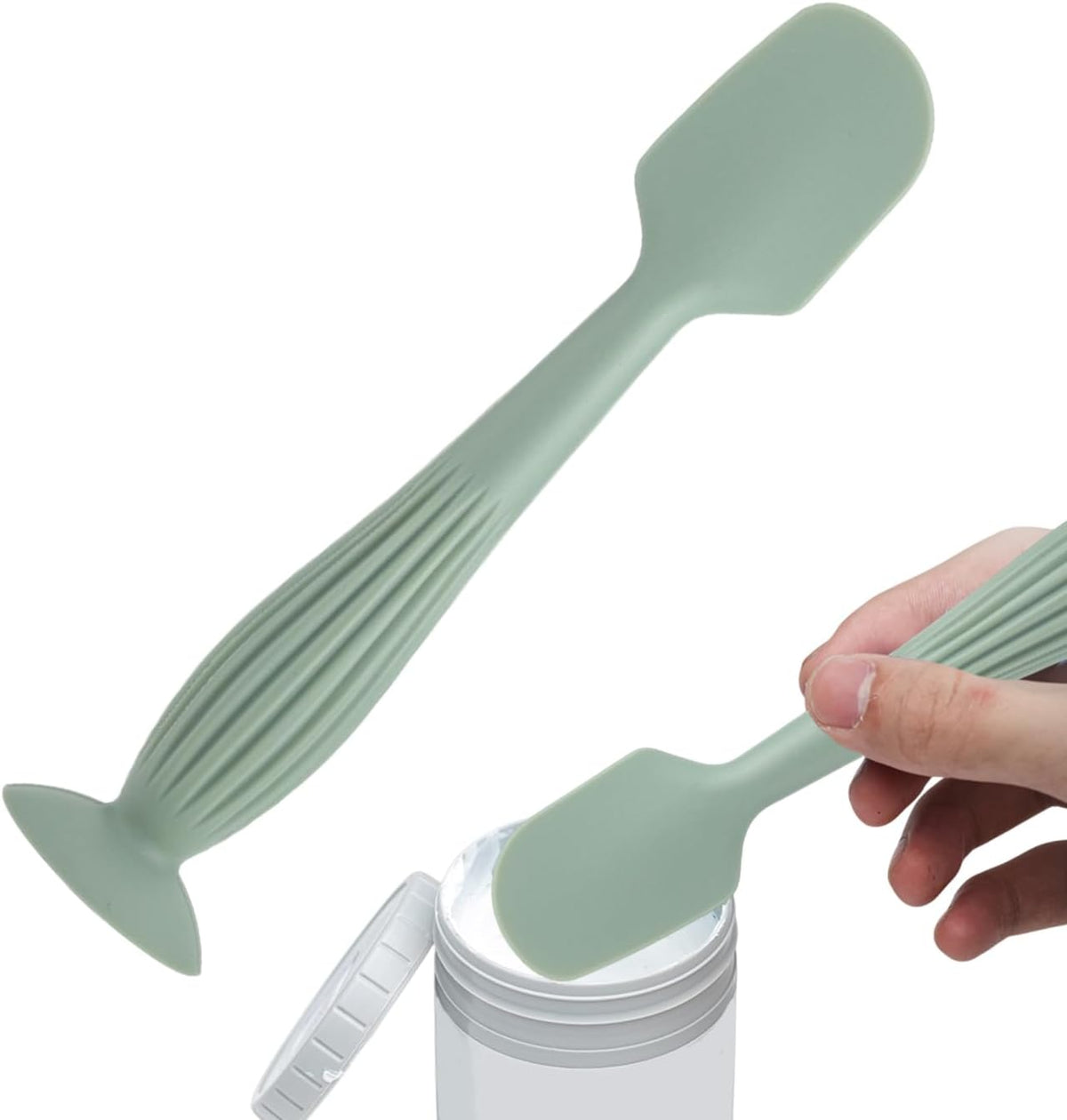 Silicone Diaper Cream Spatula, 1.57x6.5in Flexible Ointment Applicator Baby Spatula, Diaper Cream Applicator, Small Size Skin Care Tool for Business Trip, Home, Daily Outing, Outdoor, Traveling