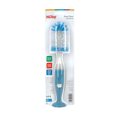 Nuby Easy Clean Dispensing Soft and Durable Bristle Bottle Brush - 2 inch