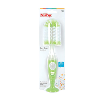Nuby Easy Clean Dispensing Soft and Durable Bristle Bottle Brush - 2 inch