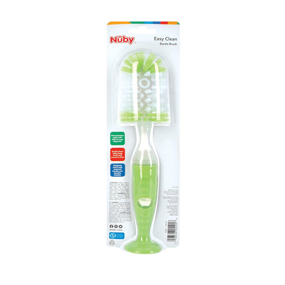 Nuby Easy Clean Dispensing Soft and Durable Bristle Bottle Brush - 2 inch