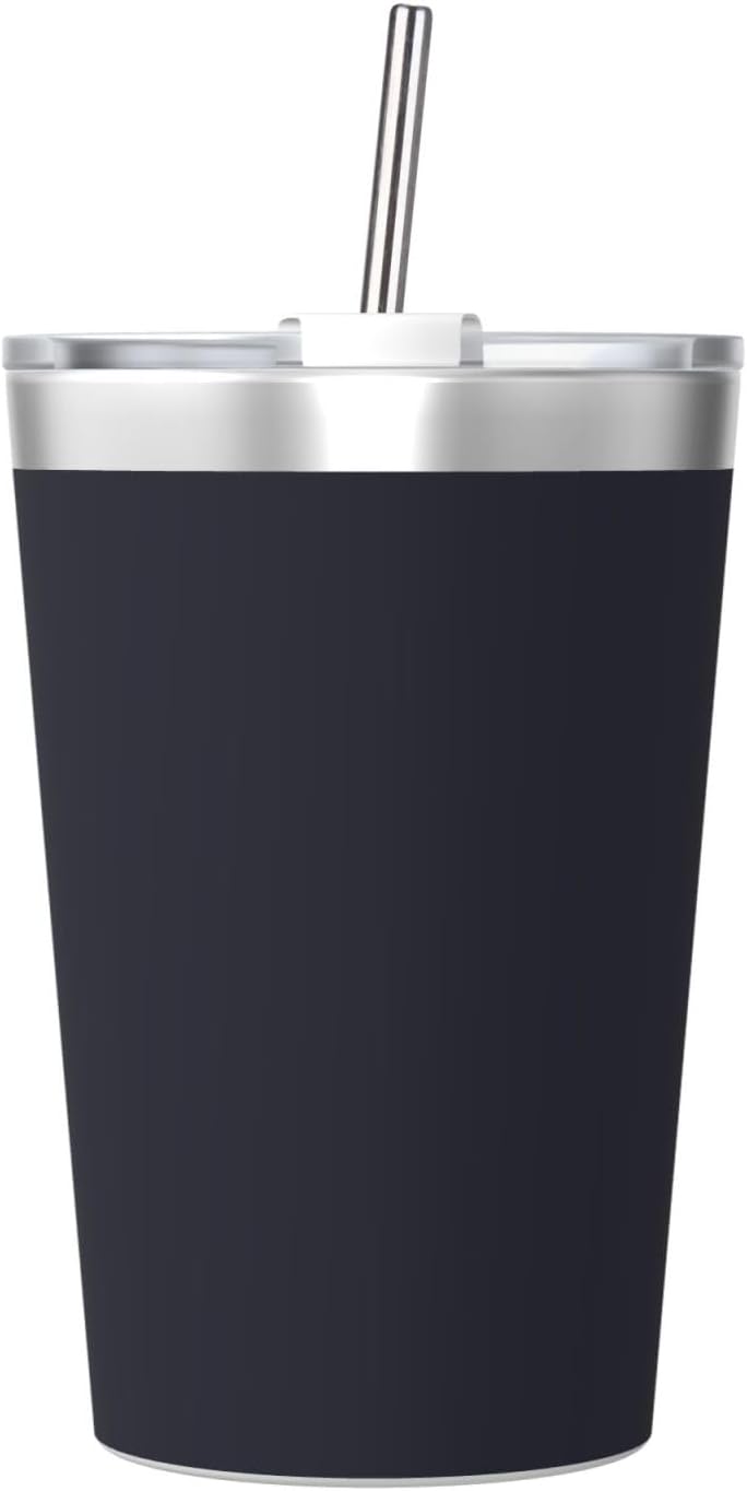 Solid Color Light Blue Insulated Straw Cup Ideal for Gym use or Carrying on The go